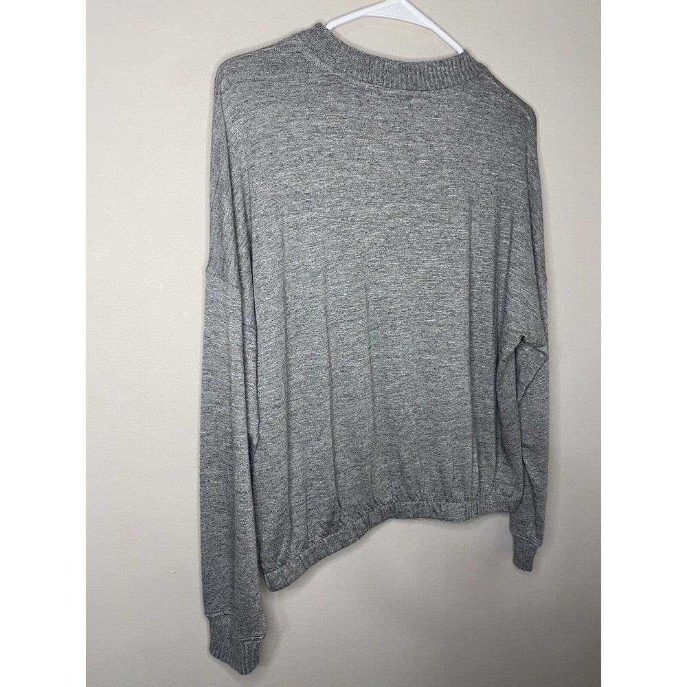 Magaschoni Gray Size SMALL Long Sleeve Crew‎ Neck Pullover Top Elastic Waist - Picture 7 of 7